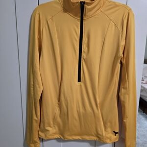 PINK Victoria's Secret Golden Quarter-Zip Pullover